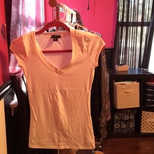 Willi Smith plain white v-neck